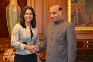 Congresswoman Tulsi _BJP President Rajnath_Capitol Hill 23 Comp