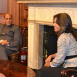 BJP President Rajnath Singh Meeting with Congresswoman Tulsi Gabbard
