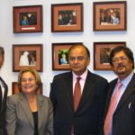 USINPAC Chairman Sanjay Puri with Congresswoman Ileana Ros-Lehtinen and BJP Leader Arun Jaitley