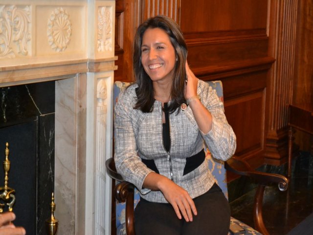 USINPAC meeting with Congresswoman Tulsi Gabbard and BJP President Rajnath Singh at Capitol Hill (July 23)