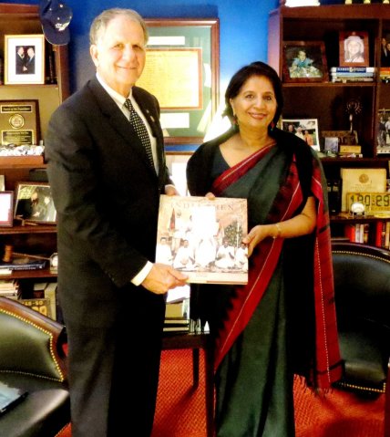 Rep. Ted Poe with Ambassador Rao